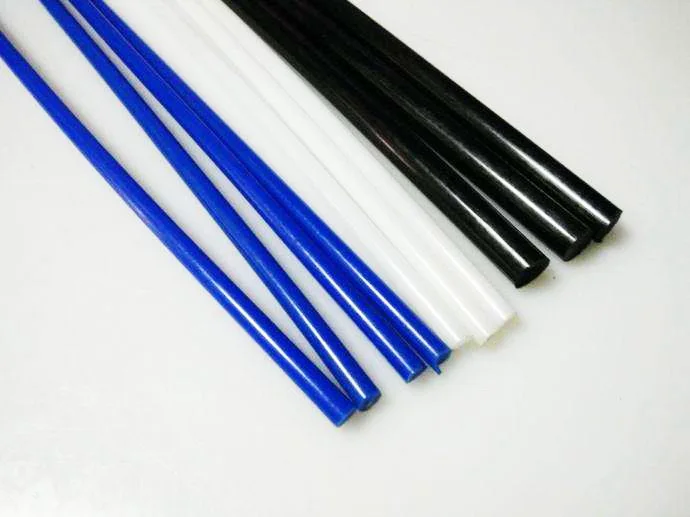 blue yellow red green POM sticks