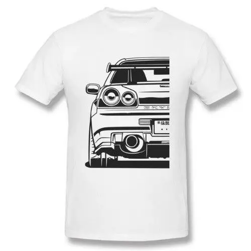 Hot Sale Fashion T-shirt Nissan Skyline GTR R-34 JDM Print Casual T-Shirt Men Brand |