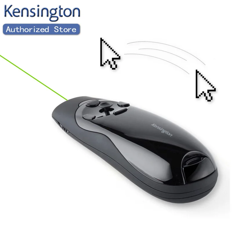 

Kensington Original Wireless Green Laser Pen Remote Presenter with Air Mouse Cursor Control for PPT Keynote Presentation