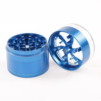 

100pcs/lot diametre 63mm Transparent Cover Grinder as christmas gift smoke Herb Tobacco grinder Crusher smoking tool