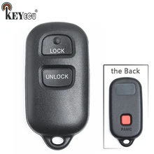 KEYECU 1x/2x para Toyota Highlander FJ Cruiser Tacoma RAV4 Substituição Shell Remoto Chave Caso Fob 3 Botão FCC ID: HYQ12BBX