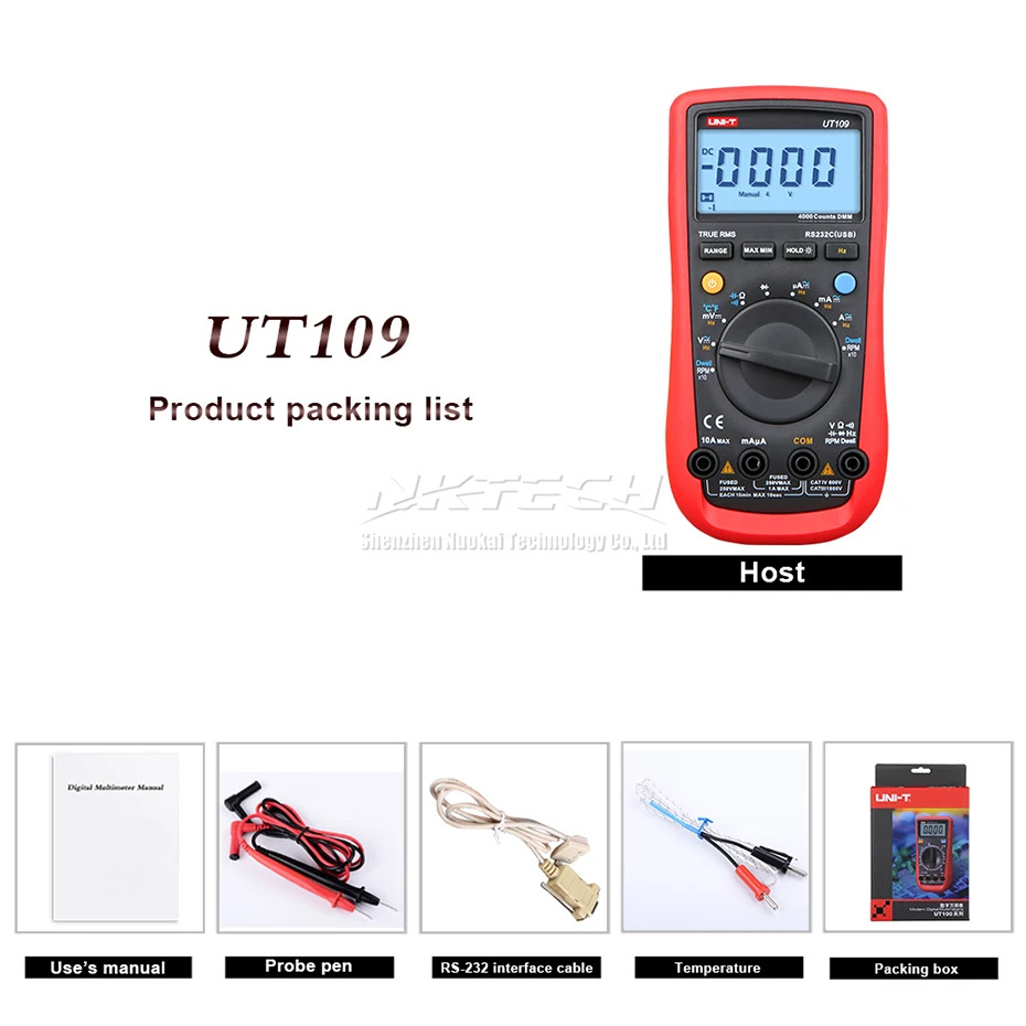 UNI T Цифровой мультиметр UT105 UT107 UT109 для автомобиля AC DC Вольт постоянного тока Ток