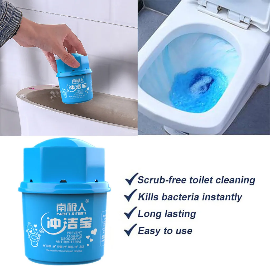 Домашний очищающий автоматический очиститель для туалета Magic Flush Bottled Helper Blue Bubble Amazing Cleaner Зеленый экологически чистый дропшиппинг