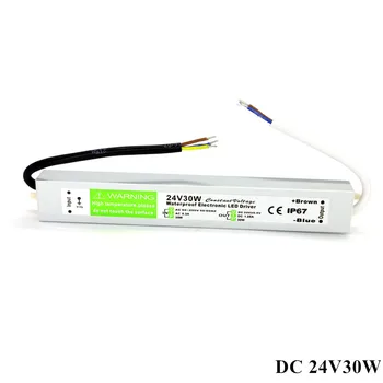 

24V LED Power Supply Unit LED Driver Electronic Transformer AC 110V 220V to DC 24V 30W Waterproof IP67