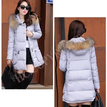 S Размер, женское теплое хлопковое пальто, зимняя теплая меховая шапка с воротником, длинная парка с капюшоном, ветровка-пуховик, куртка для женщин, ватная размера плюс