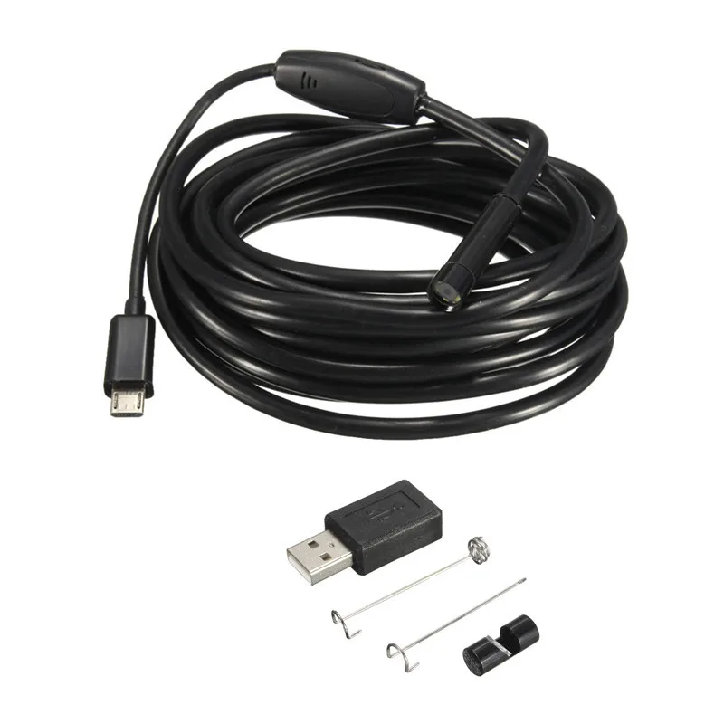 

NEW 3.5M 7mm 6 LED USB Endoscope IP66 Waterproof Borescope Inspection Tube Camera For Android Hot Sale