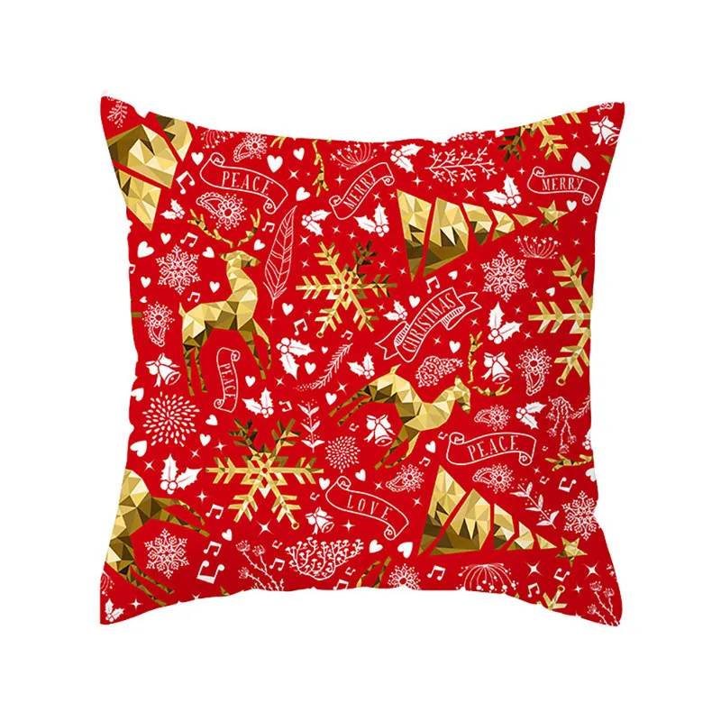 Lychee наволочки для подушки с рождественской елкой, цветная полиэфирная декоративная наволочка 45x45 см для спальни, подушки для дома - Цвет: 14