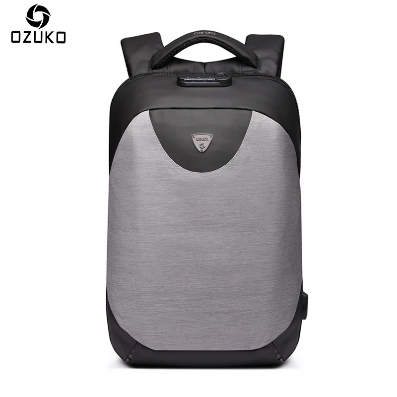 

OZUKO 16 Inch Laptop Backpack USB Charging Anti-thief Travel Backpack Men Large Capacity Waterproof Casual School Bags Mochila
