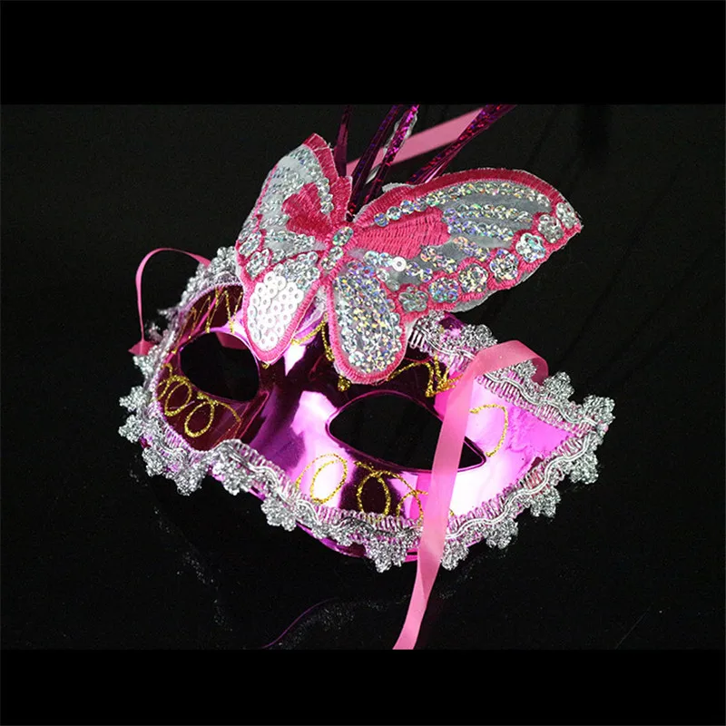 Женские светодиодный свет, мигающий свет маска-бабочка Venetian Мард Гра маскарад маски вечерние свадебные фестиваль Косплэй костюм
