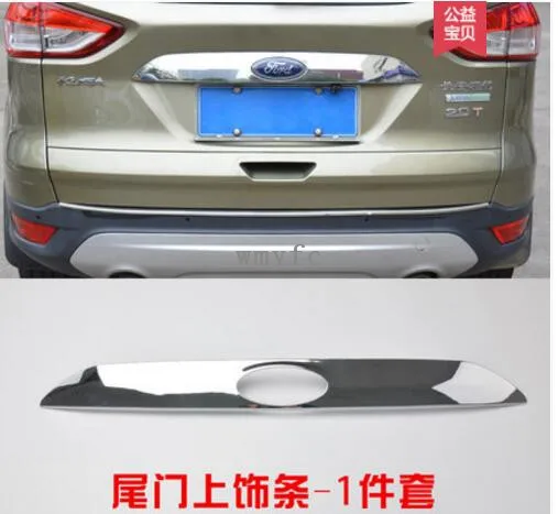 Подходит для FORD ESCAPE KUGA 2013 2014 2017 хромированная Задняя Крышка багажника Накладка на