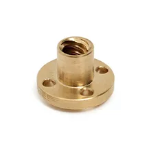 For 3D printer set Kit T8 Lead screw 400 mm 8mm + brass copper nut + bearing Bracket + aluminium shaft Coupling
