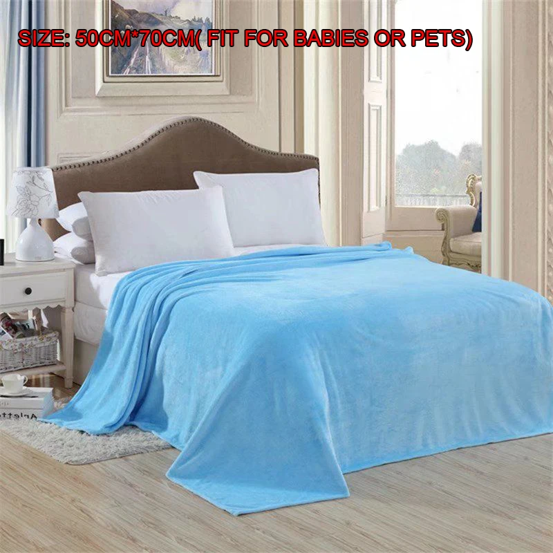 

Pure-color blankets Coral fleece Plain Fancy Wool Blanket Gift Blanket Giveaway Air Conditioning Flannel Blanket 2A0329