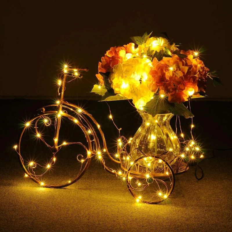 Meaningsfull 5pcs/Lot 2M 20leds Waterproof Copper Wire Led String