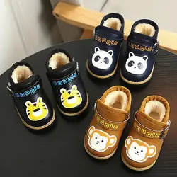 2019 осенне-зимняя детская обувь; Модные Ботинки martin для мальчиков и девочек; Детские младенческие сапоги для снега; повседневная кожаная