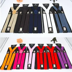 Nuevos para Hombre Unisex Tirantes de Clip Elásticos en Forma de Y Ajustables Tirantes Sólidos 25 * 100 Cm Colorido Nuevos para Hombre Unisex Tirantes de Clip Elásticos en Forma de Y Ajustables Tirantes Sólidos 25 * 100 Cm Colorido