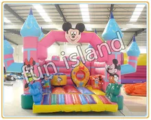 Party used mickey mouse inflatable bouncer,cheap inflatable bouncers for sale