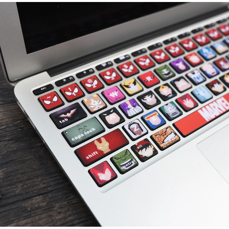 Adequado para Macbook Adesivo de Teclado Capa Letra Translúcido m1 ar Independente Adesivo Air13 Pro15 - Imagem 3