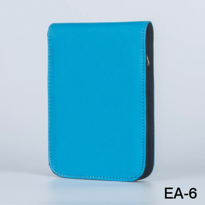 Fountain Pen Rollerball Pen Case Holder PU Leather Case for 12 Pens - Sky blue school pencil bag