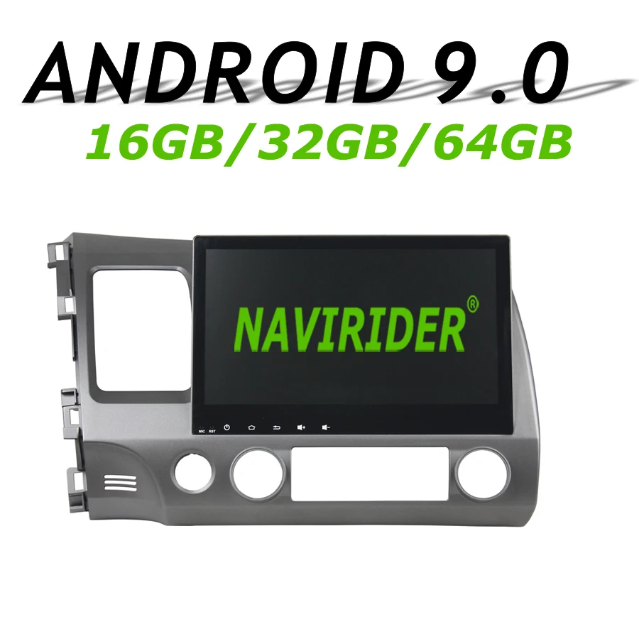 

High configuration Octa Core Android 9.0 Car GPS Multimedia For HONDA CIVIC 2006-2011 10.1"Car Radio bluetooth 64GB large memory