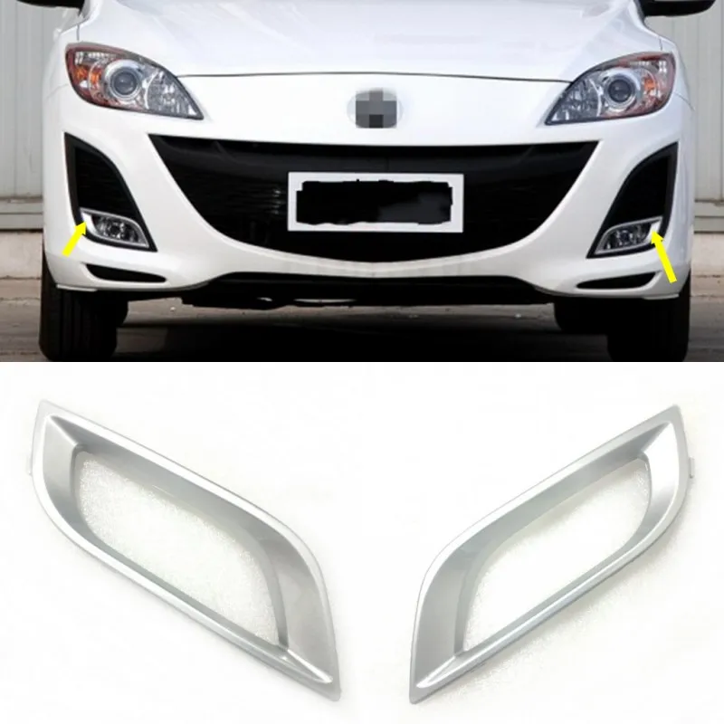 JanDeNing 2 шт. для Mazda 3 2010 2011 передняя противотуманная фара крышка рамка решетка