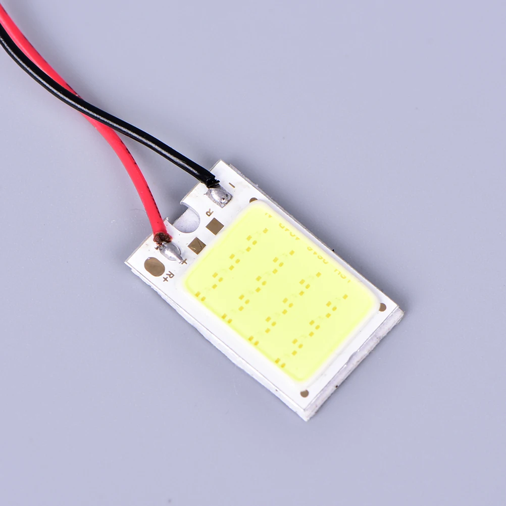

1 Set LED COB Chip Auto Interior Light Panel Reading Map Bulb Lamp Festoon Dome Adapter 12V DIY Luggage Compartment Lights