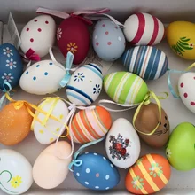 12PCS Cute DIY Easter Plastic Eggs Easter Eggs Colorful Painted Cute Easter Surprise Supplies Eggs Easter Party Decorations strange eggs
