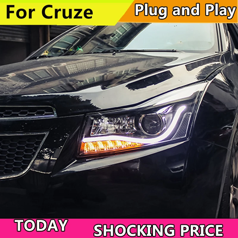 Car Styling Head Lamp For Chevrolet Cruze Headlights 2009-2015 LED Headlight DRL Q5 Bi Xenon H7 hid Bi-Xenon Lens low beam Car Styling Head Lamp For Chevrolet Cruze Headlights 2009-2015 LED Headlight DRL Q5 Bi Xenon H7 hid Bi-Xenon Lens low beam