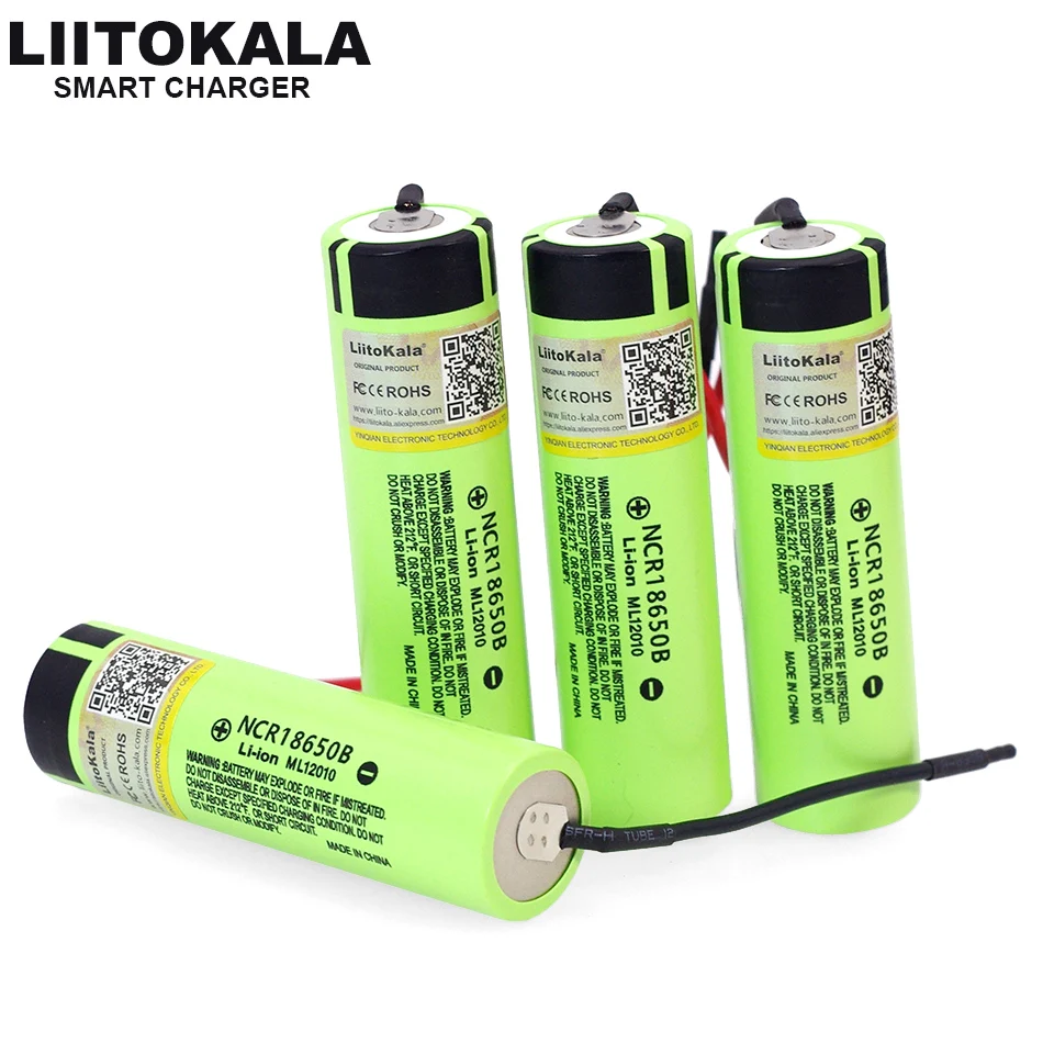 1-10 шт Liitokala новая Оригинальная NCR18650B 3,7 V 3400mAh 18650 перезаряжаемая литиевая батарея для батареи+ DIY Linie