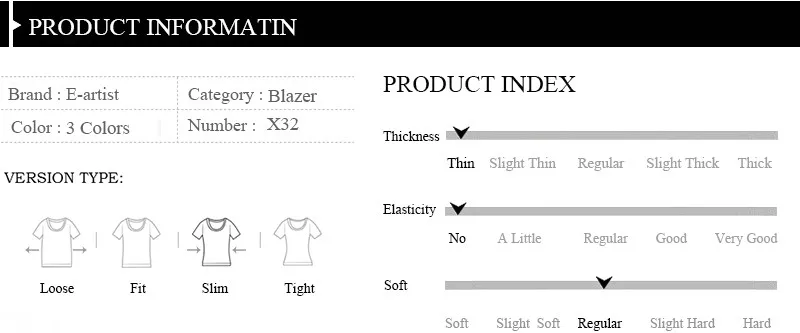 product information