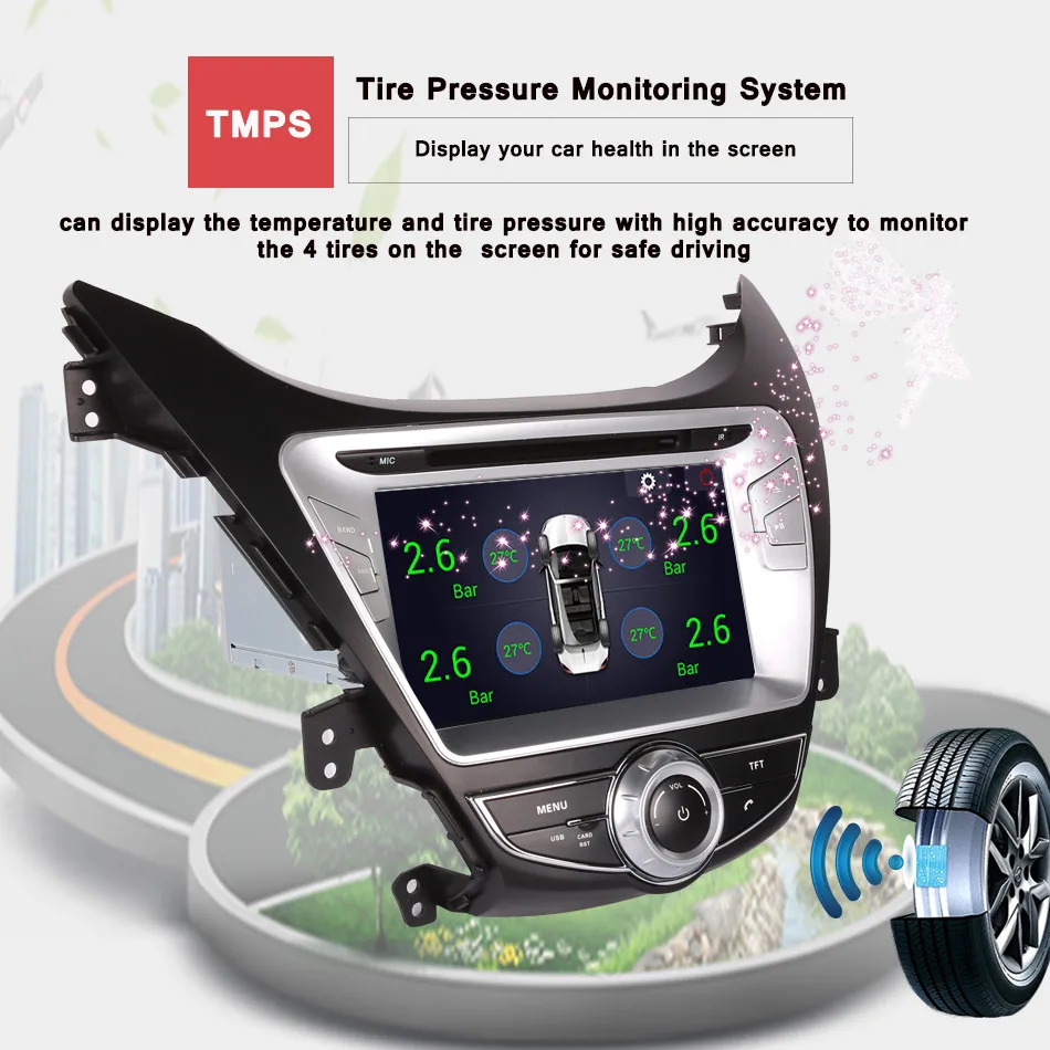 Flash Deal Octa CORE Android 9.0 car dvd gps player 4+64G For HYUNDAI ELANTRA/i35 2011-2013 Tape recorder navigation Radio 4/3G WIFI 18