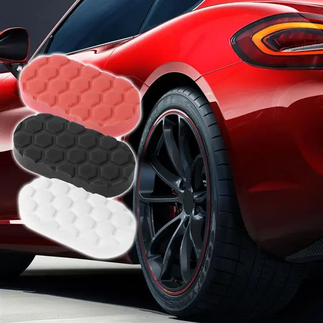 VORCOOL 3pcs Waxing Polish Foam Sponge Applicator Pads for Cars Vehicle Glass