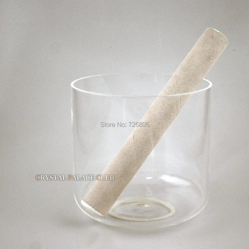 

99.99% pure quartz crystal singing bowl with perfect B musical note 5.25" for Crown Chakras