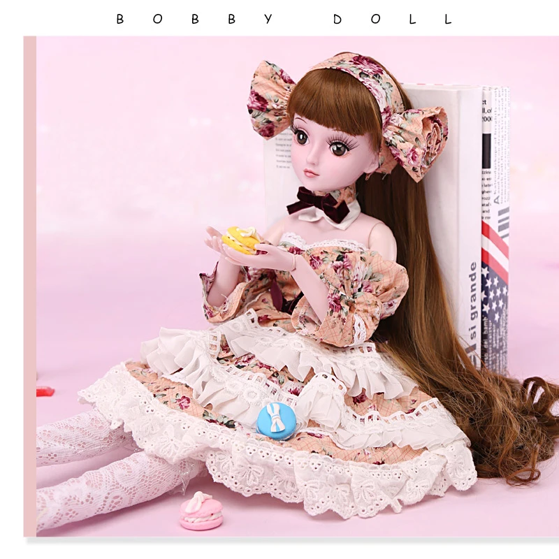 

UCanaan 23.6'' BJD SD Doll with Clothes Outfit Shoes Wig Hair Makeup 19 Ball Joints for Girls Gift and Dolls Collection