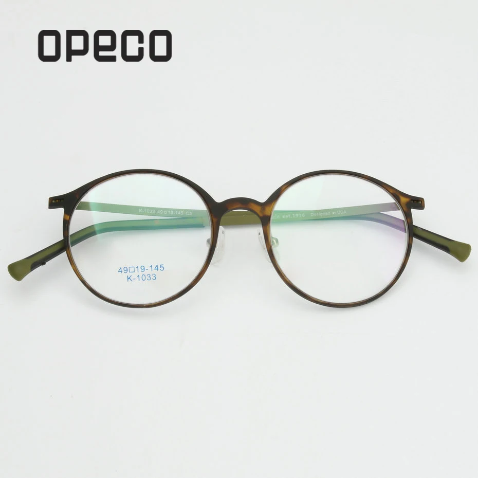 

Opeco hot sale full rim vintage glasses TR90 with metal eyeglasses frame prescription eyewear RX able recipe spectacles K1033