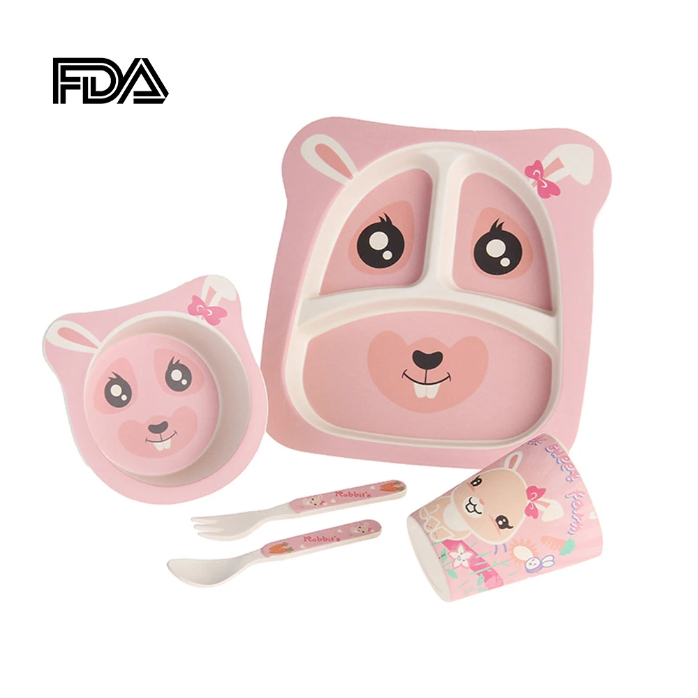 Best Price 5 PCS/set Kids Dinnerware Sets Babys Bowl Plate Spoon Fork Cup Cute Food Fruit Container Children Safe Feeding Tableware Best Price 5 PCS/set Kids Dinnerware Sets Babys Bowl Plate Spoon Fork Cup Cute Food Fruit Container Children Safe Feeding Tableware