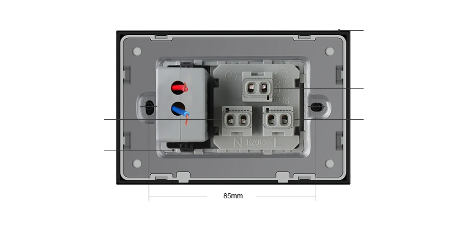 Livolo us розетка с usb зарядным устройством, белая/черная кристальная стеклянная панель, AC 110~ 250V 16A настенная розетка, VL-C9C1US1U-11/12