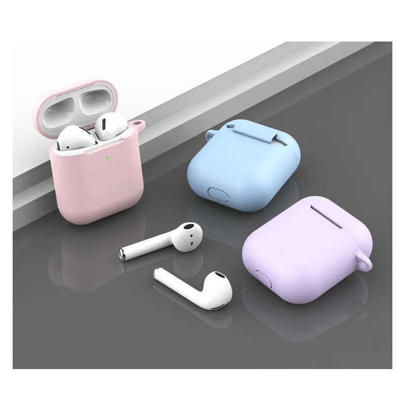 Чехол для наушников Apple AirPods 2 чехол силиконовый чехол беспроводные Bluetooth наушники Air Pods 2 Чехол защитный чехол для AirPods чехол