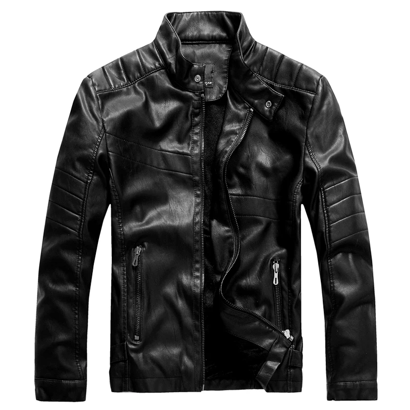 Kenntrice Давид Бэкхэм куртка зимняя повседневная куртка брендовая кожаная куртка из овчины мужская куртка из нубека - Цвет: black