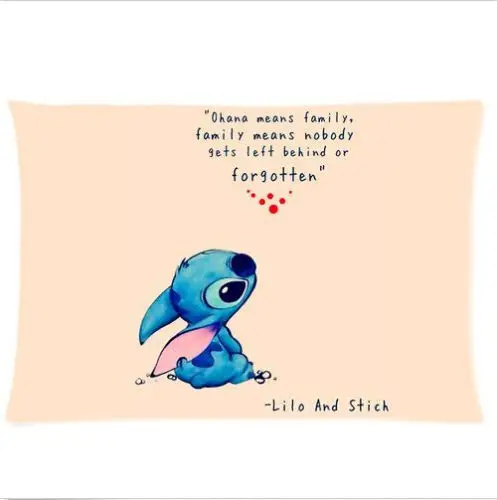 

First Publish Lilo and Stich Custom Pillow Case 18x18 20x30 16x24 inch one side