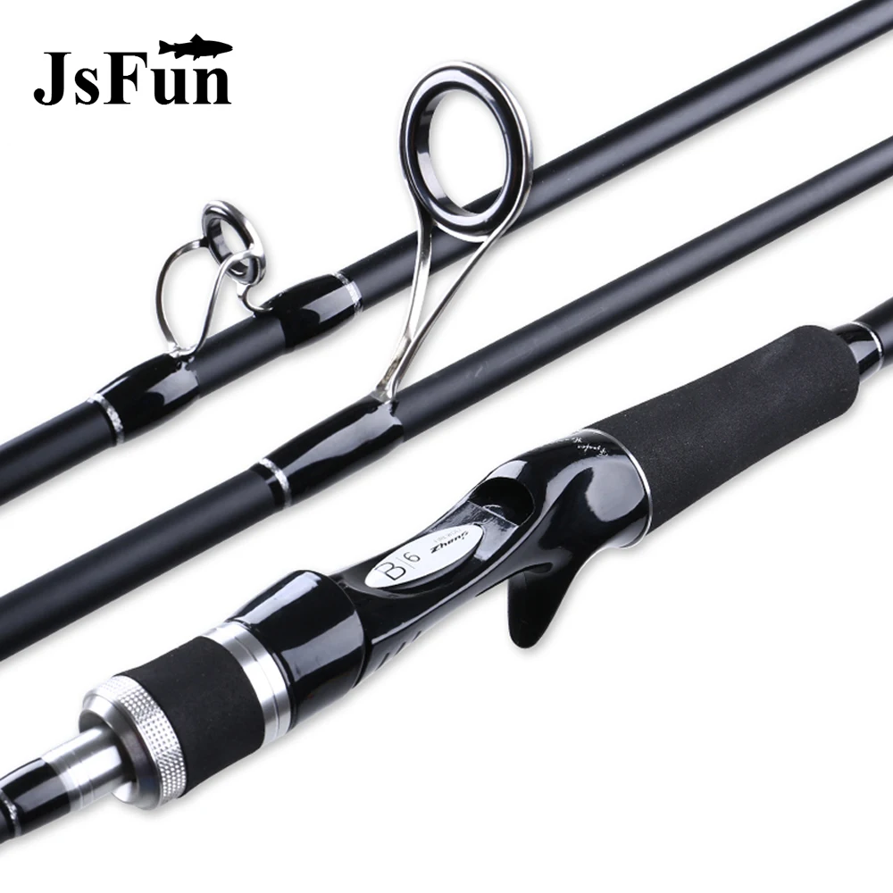 2.1M Carbon Hard Bass Lure Rods Spinning/Casting Fishing Rod 2Tips ML M