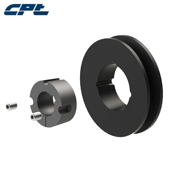 

CPT SPB v belt pulley, 1 Groove,82mm outside diameter, 75mm pitch diameter, taper bushed bore, SPB75-01-1108