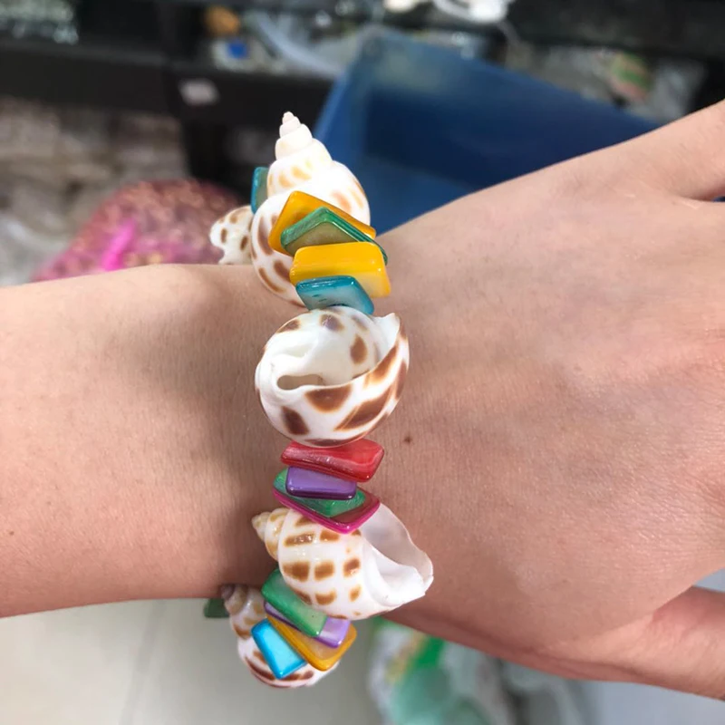 

2019 Natural Fashion shell processing handmade bracelet bohemian wind