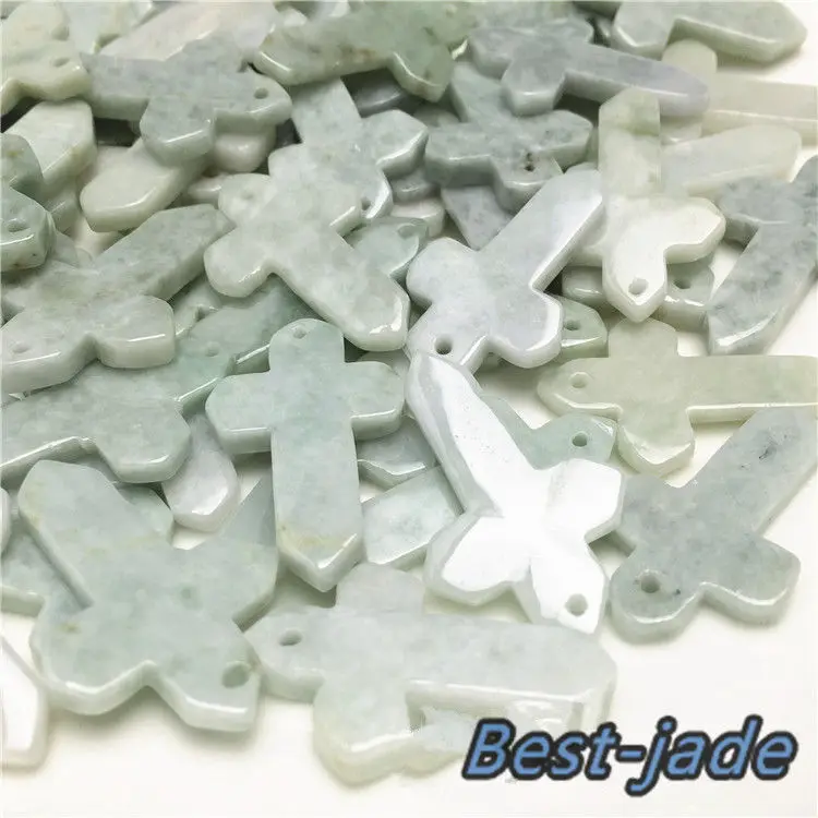 Распятие DIY ручной cravedgrade aicy jade jadeitewholesale) ожерелье