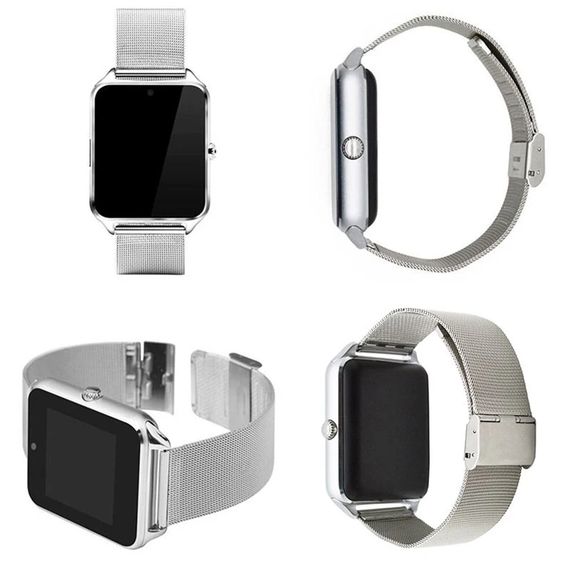 Z60 reloj inteligente Смарт часы для женщин поддержка SIM/TF карты металлические Bluetooth наручные Модные Бизнес наручные часы для Apple Android