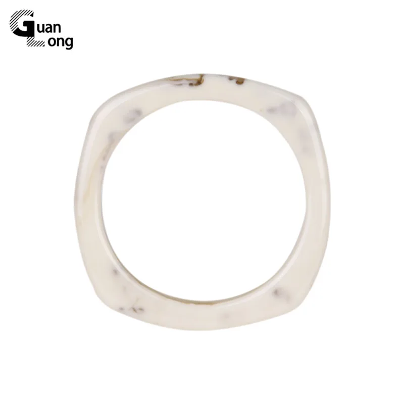 

GuanLong Trendy Fashion Resin Cuff Women Bracelet and Bangles Indian Acrylic Geometric Patterned Bangle For Girl Charms Jewelry