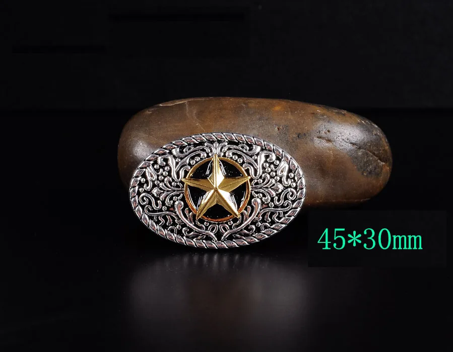 5 шт. 45*30 мм западный ковбой Цветочная гравировка Техасская Золотая Серебряная