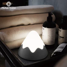 2019 Nieuwe Dropshipping Sneeuw Berg Lamp Oplaadbare Slechte Kamer Nachtlampje Als Moon Lamp Omgevingslicht Creatieve Siliconen Lampen