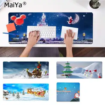 

Maiya My Favorite Merry Christmas Elk Santa Natural Rubber Gaming mousepad Desk Mat Free Shipping Large Mouse Pad Keyboards Mat