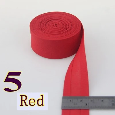 Jammas 25mm 1 Color: 13 Extra Width Ironed Single fold Cotton bias Tape/bias Binding for Garment Craft Sewing DIY - 