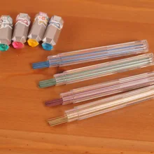 Канцелярский многоцветный в штучной упаковке 12 см с цветным покрытием карандаш сменный 0,5 мм 2B механический карандаш